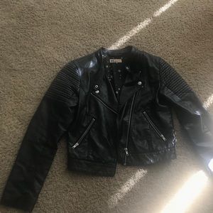 Small Black leather jacket